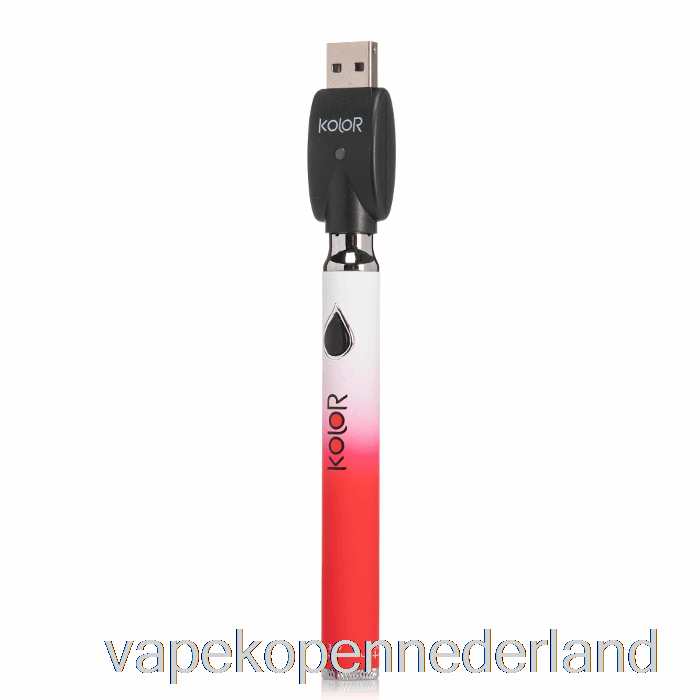 Elektronische Sigaret Vape Leaf Buddi Kolor Twist Slim 650mah Batterij Rood